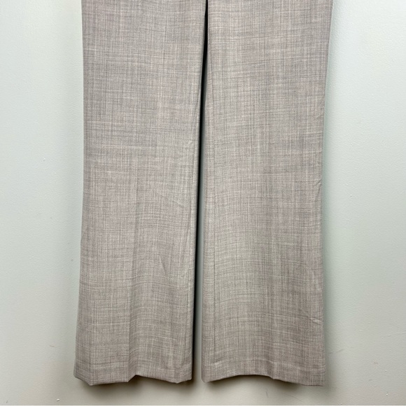 NEW Express Flare Leg Low Rise Editor Pants Classic Light Gray Career Sz 6L - Picture 13 of 16